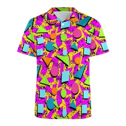 2026 Summer Hot Selling Retro Collar Shirt Street Short Sleeve Top Men's Breathable Button T-shirt