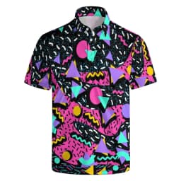 2026 Summer Hot Selling Retro Collar Shirt Street Short Sleeve Top Men's Breathable Button T-shirt
