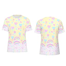 Summer Fashion New Style Cute Girl-style T-shirt Kids' Party Outfit Loose Plus-size Short-sleeve Adult Y2K Casual Lovely Top