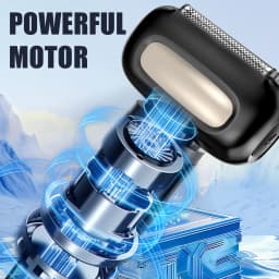 4-Blade Electric Shaver Washable Digital Display Reciprocating Home Use Beard Razor for Men Facial Hair Trimmer