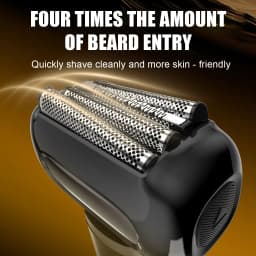 4-Blade Electric Shaver Washable Digital Display Reciprocating Home Use Beard Razor for Men Facial Hair Trimmer