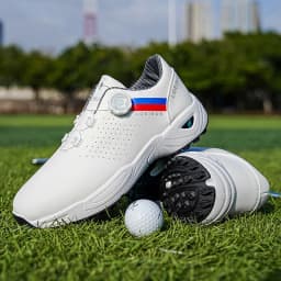 LOEIKAN Men's Golf Shoes | Quick-Button Closure | Non-Slip Spikeless Golf Sneakers