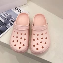 Women Clogs Summer Female Sandals Thick Bottom Home Slides Soft EVA Dry Wedges Platform Garden Shoes Beach Sandals Home Slippers