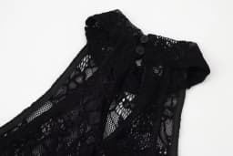 Women's 2026 new spring outfit European and American style fashionable casual hanging neck lace patchwork knitted long dress