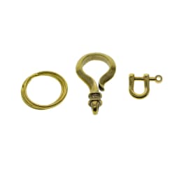 handmade Solid brass simplicity Creative Question mark Japanese fish bulb hook screw lock shackle Keychain key Ring EDC DIY