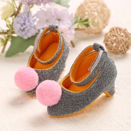 2026 New Infant Newborn Baby Girl High Heels Shoes Princess Bow First Birthday Party Shoes Photo Props Shoes 0-12M