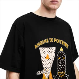 Angine De Poitrine Music T-Shirt Beach Streetwear T Shirts Cotton Popular Tee Shirt For Man Custom Logo Clothing