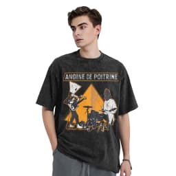 Angine De Poitrine Music T Shirts Men 100% Cotton Novelty T-Shirt Crew Neck Tees Short Sleeve Clothes Gift