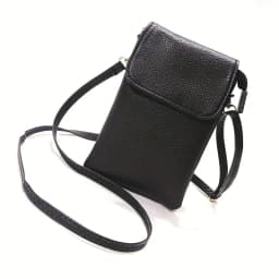 Women Leather Crossbody Phone Bag Small Shoulder Bag Double Zipper Wallet Multi Pocket Card Holder Mini Messenger Bag