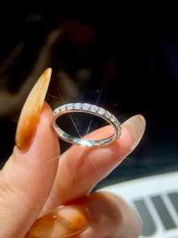 Real Moissanite Diamond Stackable Solitaire Party Rings for Women 925 Sterling Silver Luxury Quality Fine Jewelry