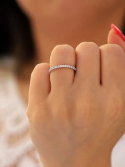 Real Moissanite Diamond Stackable Solitaire Party Rings for Women 925 Sterling Silver Luxury Quality Fine Jewelry