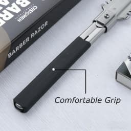 Professional Double Edge Thinning Razor for Hair Styling Stainless Steel Barber Razor with Blades for Men Women Salon Home Use