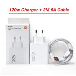 Xiaomi 120W Charger Original Turbo EU Wall Adapter Cargador Hypercharge Mi 17 15 13 Redmi Note 14 POCO F7 X8 Pro TypeC Cable