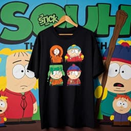 Fun South Park Cartoon T Shirt Unisex Women Men T Shirt Printed T-shirt Tops Summer O-neck High Quality Cotton Short-sleeve