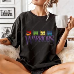 Warrior Cats Clans Logo T-Shirt Fox And Revenge Print Unisex Cotton T-Shirt Fashion Casual Summer Trendy Top