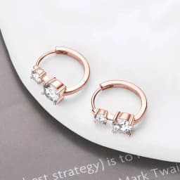 JoiasHome Moissanite Hoop Earrings With Certificate 4mm and 6.5mm D Color 925 Sterling Silver Fashion Women Earrings