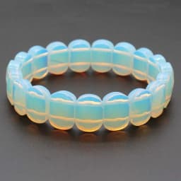Natural Healing Crystal Oval Faceted Stone Bracelet For Women Amethyst Quartz Agate Punk Gothic Retro Stretch Bangle Men Jewelry
