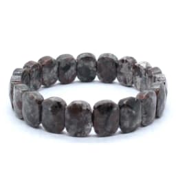 Natural Healing Crystal Oval Faceted Stone Bracelet For Women Amethyst Quartz Agate Punk Gothic Retro Stretch Bangle Men Jewelry