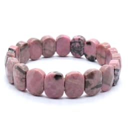 Natural Healing Crystal Oval Faceted Stone Bracelet For Women Amethyst Quartz Agate Punk Gothic Retro Stretch Bangle Men Jewelry