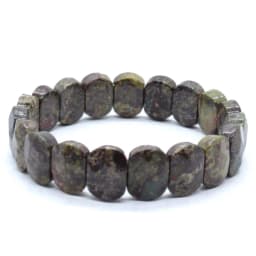 Natural Healing Crystal Oval Faceted Stone Bracelet For Women Amethyst Quartz Agate Punk Gothic Retro Stretch Bangle Men Jewelry