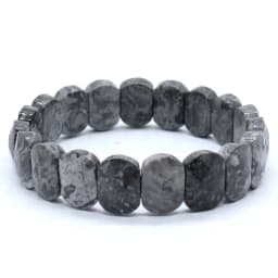 Natural Healing Crystal Oval Faceted Stone Bracelet For Women Amethyst Quartz Agate Punk Gothic Retro Stretch Bangle Men Jewelry