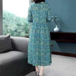 Plus Size Women's Summer Casual Comfortable Dress Loose Floral Office Lady Fashion New Arrival Trendy Breathable