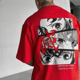 2026 New Men's T-shirt Demon Slayer Anime Print Summer Trendy Women Short Sleeve Graphic Tee Streetwear Casual Tops Y2k Clothes