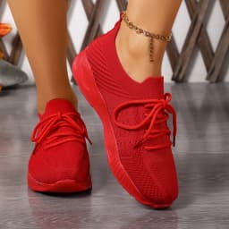 Summer Women Shoes Mesh Breathable Casual Sneakers Lace-Up Vulcanized Shoes Ladies Platform Sport Shoes Female Tennis Shoes