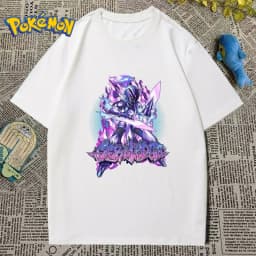 Pokémon Peripheral Ceruledge Cartoon Print T-shirt Men's and Women's Summer New Y2K Loose Casual Harajuku Short-sleeved Top