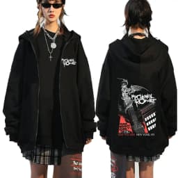 Rock Band My Chemical Romance Mcr Dead Zipper Hoodie Black Parade Punk Emo Zip Up Sweatshirt Men Fashion Vintage Hip Hop Hoodies