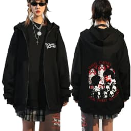 Rock Band My Chemical Romance Mcr Dead Zipper Hoodie Black Parade Punk Emo Zip Up Sweatshirt Men Fashion Vintage Hip Hop Hoodies