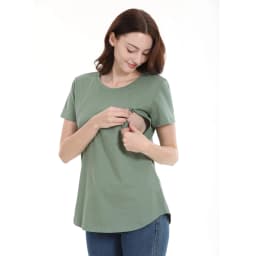 Summer Loose Big Size Maternity Top Short-Sleeved T-Shirt Breastfeeding Friendly Postpartum Nursing Wear for Pregnant Women