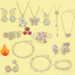 2026 New Luxury High Quality Flower Design Necklace Pendant Earnail Bracelet Jewelry Daily Dress Essential - Fashion Classic