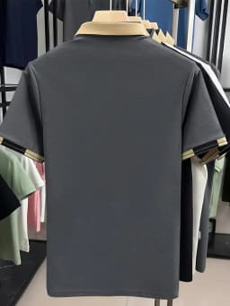 Men's Breathable Performance Golf Polo, Contrast Cuff & Collar Detail, Sophisticated Sport & Office Wear