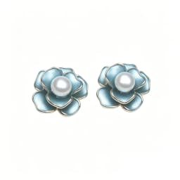 Small 925 Silver Natural Freshwater Pearl Earrings,Luxurious Cultured Pearl Stud Earrings Wife Mother Anniversary White Pink