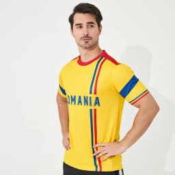 2026 Euro Romania Soccer Jersey High Quality Polyester Short-sleeved Soccer Shirt Breathable and Quick Drying Football Uniform