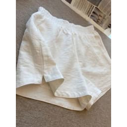 Women S Cotton White Shorts Summer Thin Loose Solid Casual Comfy High Waist Side Slit Breathable Fashion Streetwear New Arrival