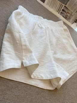 Women S Cotton White Shorts Summer Thin Loose Solid Casual Comfy High Waist Side Slit Breathable Fashion Streetwear New Arrival