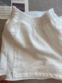 Women S Cotton White Shorts Summer Thin Loose Solid Casual Comfy High Waist Side Slit Breathable Fashion Streetwear New Arrival