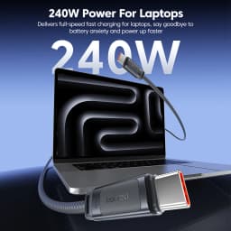Toocki USB C Cable 240W Type C Fast Charging Cable For iPhone 17 16 MacBook Pro Laptop Samsung S25 480Mbps Silicone Data Cord