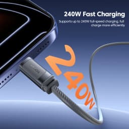 Toocki USB C Cable 240W Type C Fast Charging Cable For iPhone 17 16 MacBook Pro Laptop Samsung S25 480Mbps Silicone Data Cord