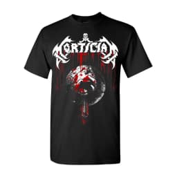Mortician Gore Twisted Face Print Cotton T-Shirt US Death Metal Band Unisex Short Sleeve Tee