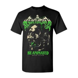 Mortician Gore Twisted Face Print Cotton T-Shirt US Death Metal Band Unisex Short Sleeve Tee
