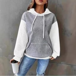 Spring and Autumn fashion loose casual pullover hooded versatile hoodie women's clothing
