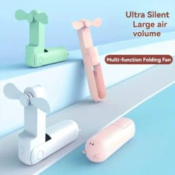 Portable Fan, Mini Fan, USB Rechargeable 3 Adjustable Speed, Foldable Handheld Personal Eyelash Fan for Girls Women,