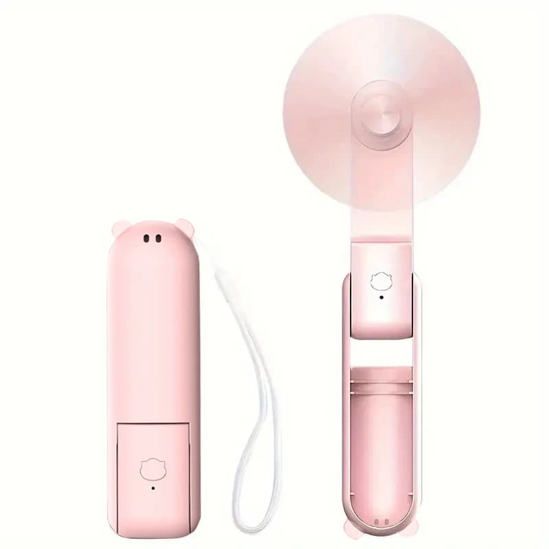 Portable Fan, Mini Fan, USB Rechargeable 3 Adjustable Speed, Foldable Handheld Personal Eyelash Fan for Girls Women,