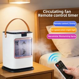 Humidification Refrigeration Small Fan Portable Mini Electric Cooling Fan 2nd Generation Negative Ion Desktop Fan Healthy Cool