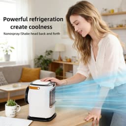 Humidification Refrigeration Small Fan Portable Mini Electric Cooling Fan 2nd Generation Negative Ion Desktop Fan Healthy Cool