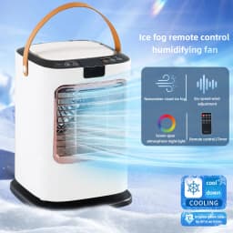 Humidification Refrigeration Small Fan Portable Mini Electric Cooling Fan 2nd Generation Negative Ion Desktop Fan Healthy Cool