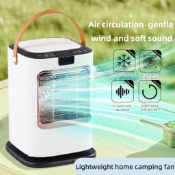 Humidification Refrigeration Small Fan Portable Mini Electric Cooling Fan 2nd Generation Negative Ion Desktop Fan Healthy Cool